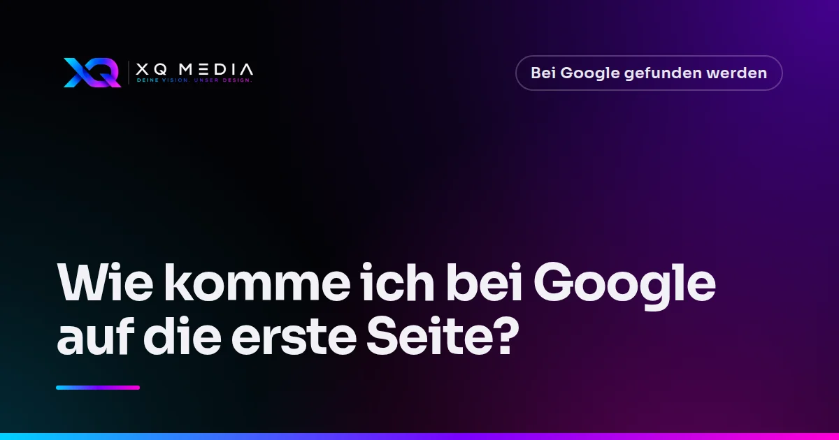 Titelbild: Wie komme ich bei Google auf die erste Seite?