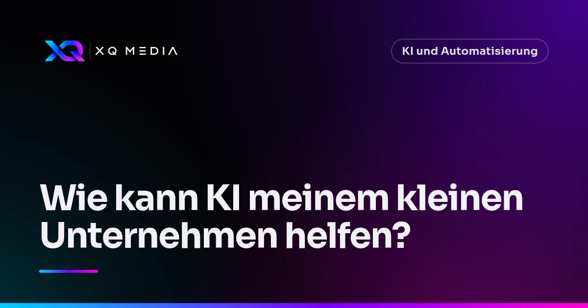 Titelbild: Wie kann KI meinem kleinen Unternehmen helfen?