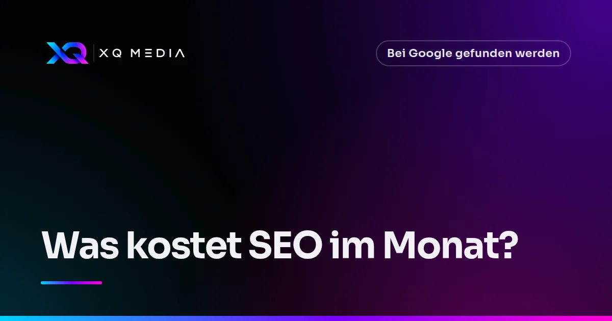 Titelbild: Was kostet SEO im Monat?