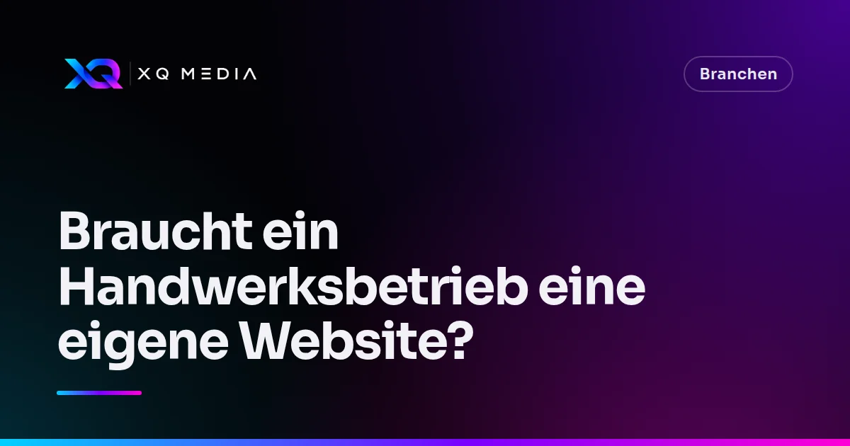 Titelbild: Braucht ein Handwerksbetrieb eine eigene Website?